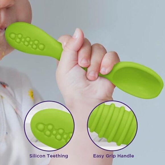 Sensory Teether Tube and Feeding Spoon - 4 Pack - Picture 4 of 16
